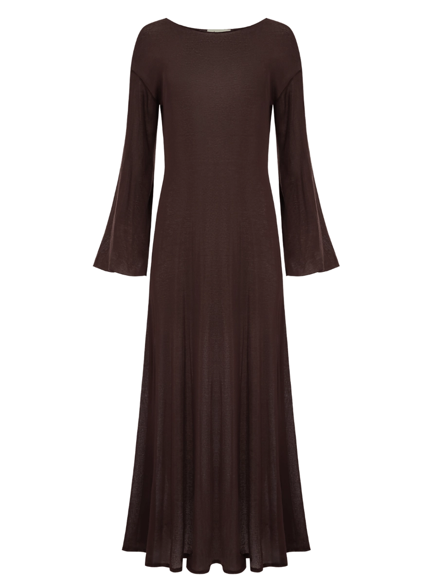 Максі сукня Echo у шоколадному product image