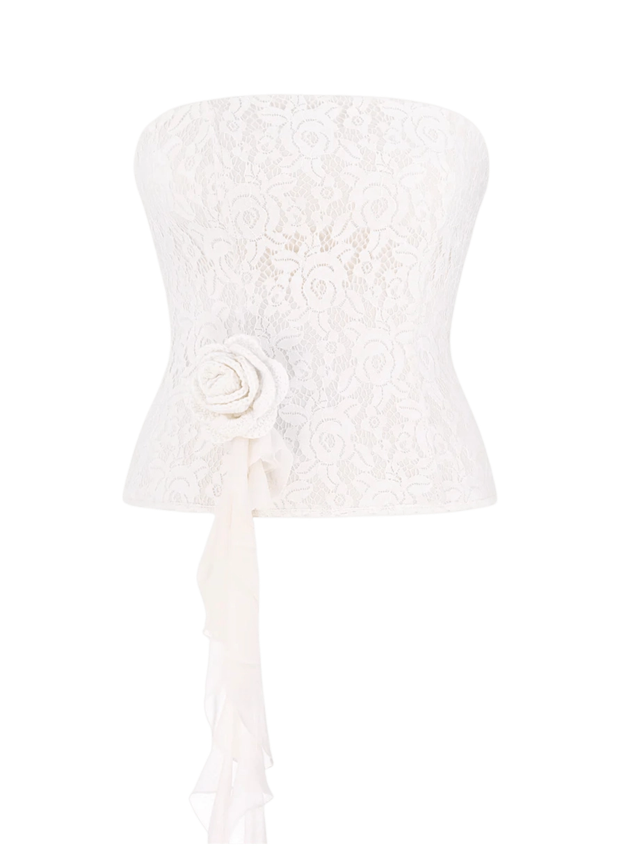 Мереживний корсет з трояндою product image