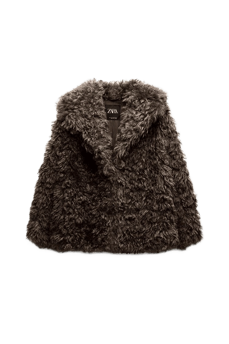 КОРОТКЕ ПАЛЬТО ZW COLLECTION ЗІ ШТУЧНОГО ХУТРА product image