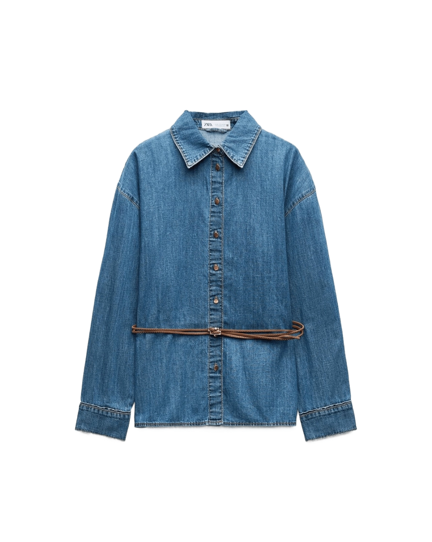 ДЖИНСОВА СОРОЧКА Z1975 З РЕМЕНЕМ product image